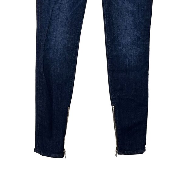 RTA Madison Zip Skinny Jeans Superior Blue Women’s Size 24 High Rise Stretch - Picture 4 of 13